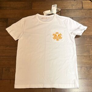 White T-Shirt with Orange Logo new with tags